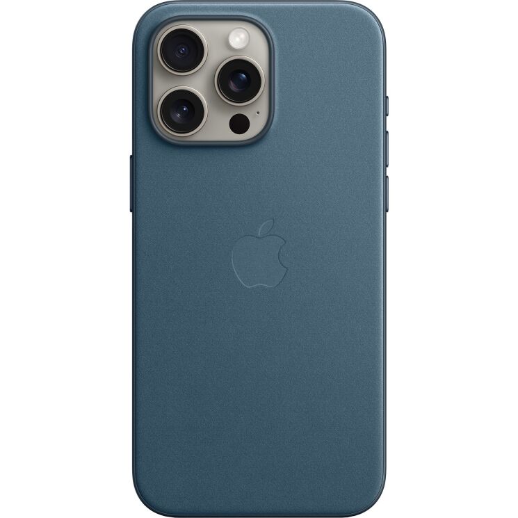 Оригинальный чехол FineWoven MagSafe для Apple iPhone 15 Pro Max (MT4Y3) - Pacific Blue: фото 3 из 10