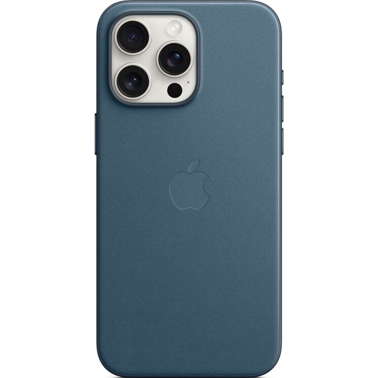 Оригинальный чехол FineWoven MagSafe для Apple iPhone 15 Pro Max (MT4Y3) - Pacific Blue: фото 4 из 10