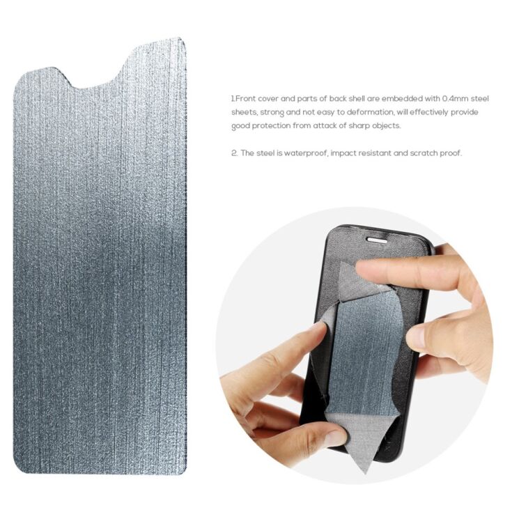 Чехол-книжка Deexe Lines Texture для ASUS Zenfone 5 (ZE620KL) / 5Z (ZS620KL) - Black: фото 6 из 6