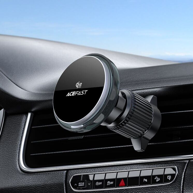 Автомобильный держатель с функцией беспроводной зарядки ACEFAST D61 Qi2 (25W) - Metal Grey (982710H) Автомобильный держатель с функцией беспроводной зарядки ACEFAST D61 Qi2 (25W) - Metal Grey: фото 7 из 8