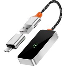 Беспроводной автомобильный адаптер WIWU Wi-CP002 (Wireless Apple CarPlay) - Silver: фото 1 из 7