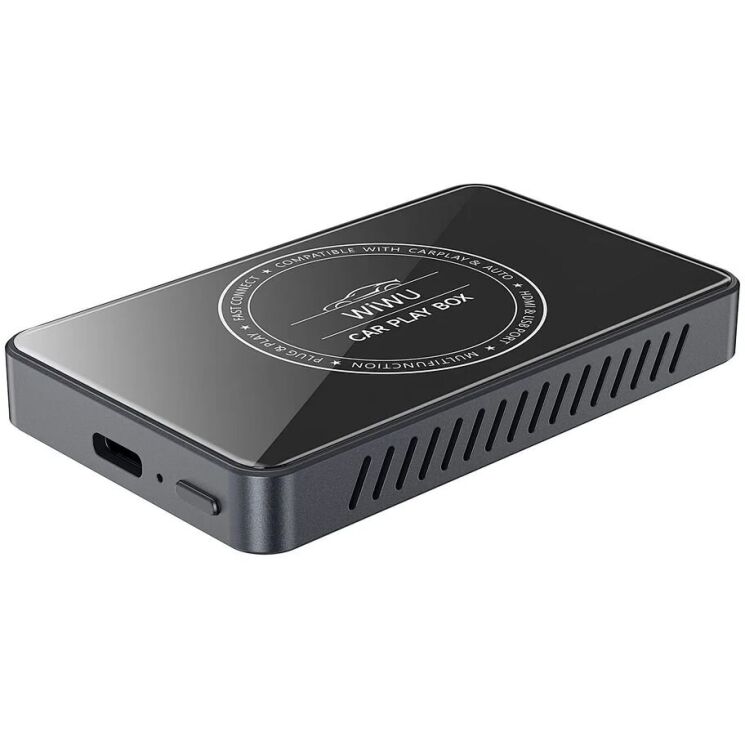 Беспроводной автомобильный адаптер WIWU Wi-CP004 Play Box Car Wireless CarPlay (iOS + Android) - Black: фото 4 из 8