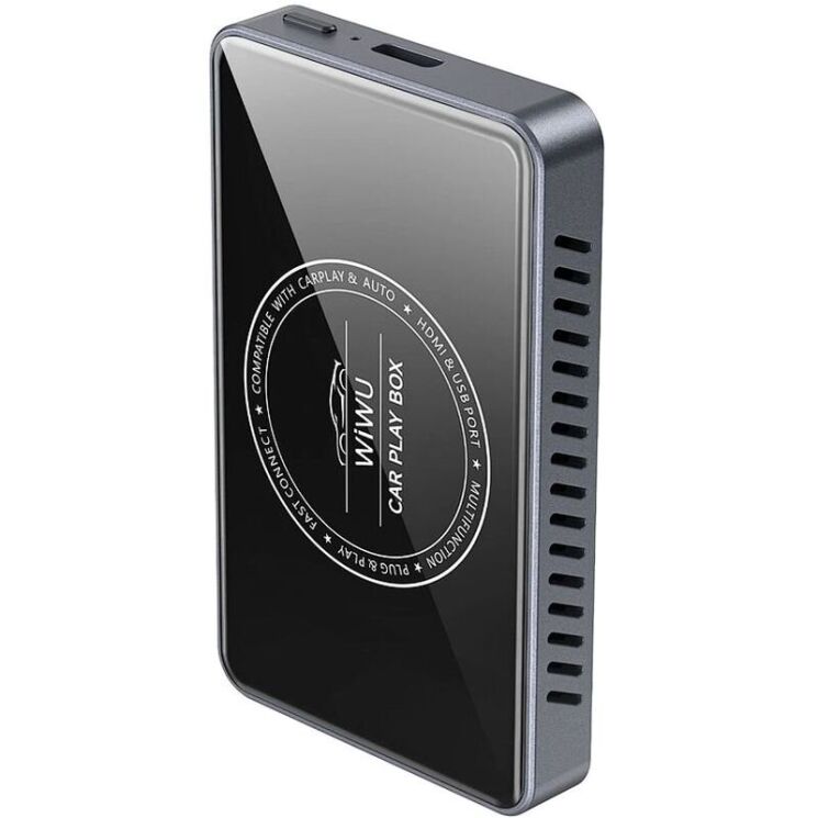 Беспроводной автомобильный адаптер WIWU Wi-CP004 Play Box Car Wireless CarPlay (iOS + Android) - Black: фото 3 из 8