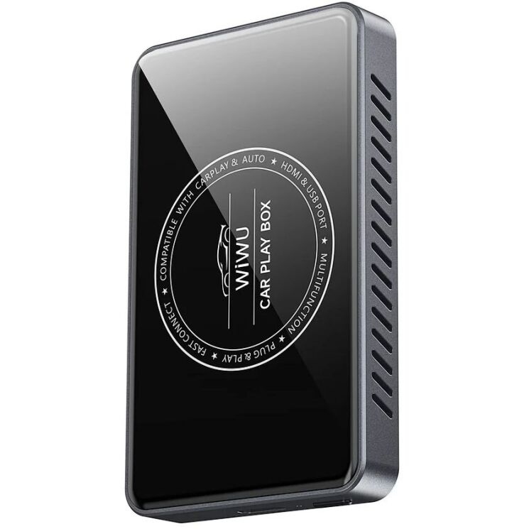Беспроводной автомобильный адаптер WIWU Wi-CP004 Play Box Car Wireless CarPlay (iOS + Android) - Black: фото 2 из 8