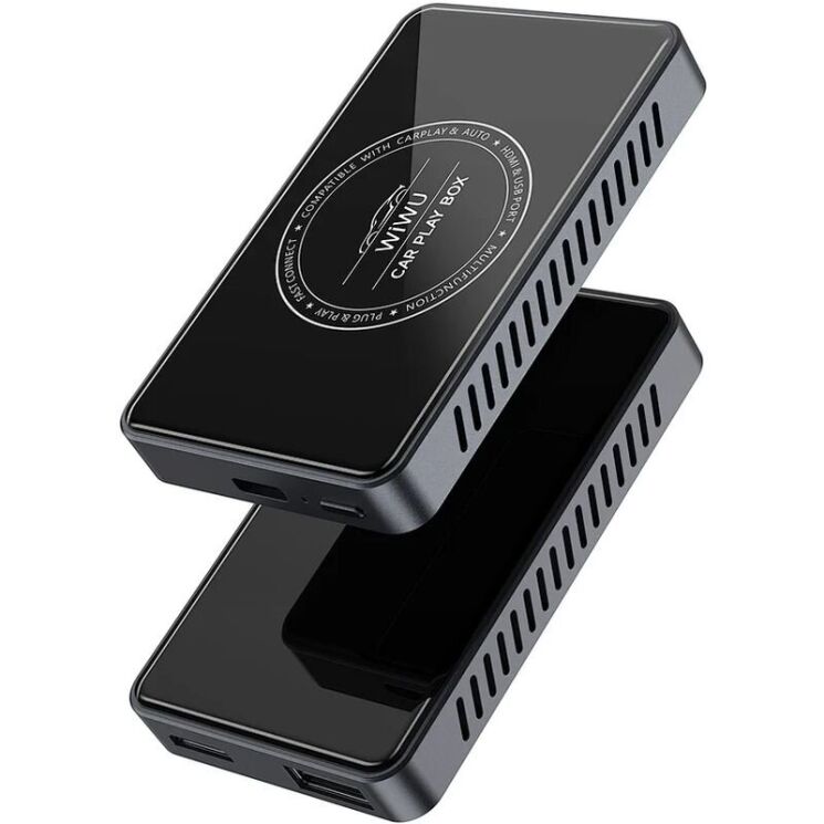Беспроводной автомобильный адаптер WIWU Wi-CP004 Play Box Car Wireless CarPlay (iOS + Android) - Black: фото 7 из 8