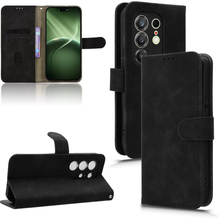 Чохол Deexe Classic Wallet для TECNO Camon 50 - Black: фото 7 з 7
