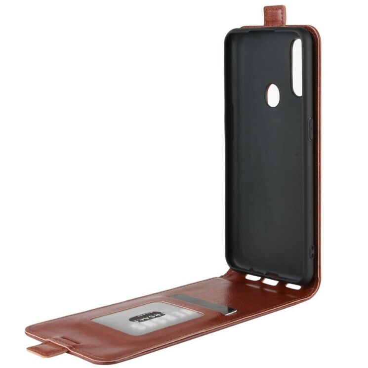 Чехол Deexe Flip Case для OPPO A31 - Brown: фото 5 из 8