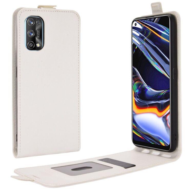 Чохол Deexe Flip Case для Realme 7 Pro - White: фото 1 з 9