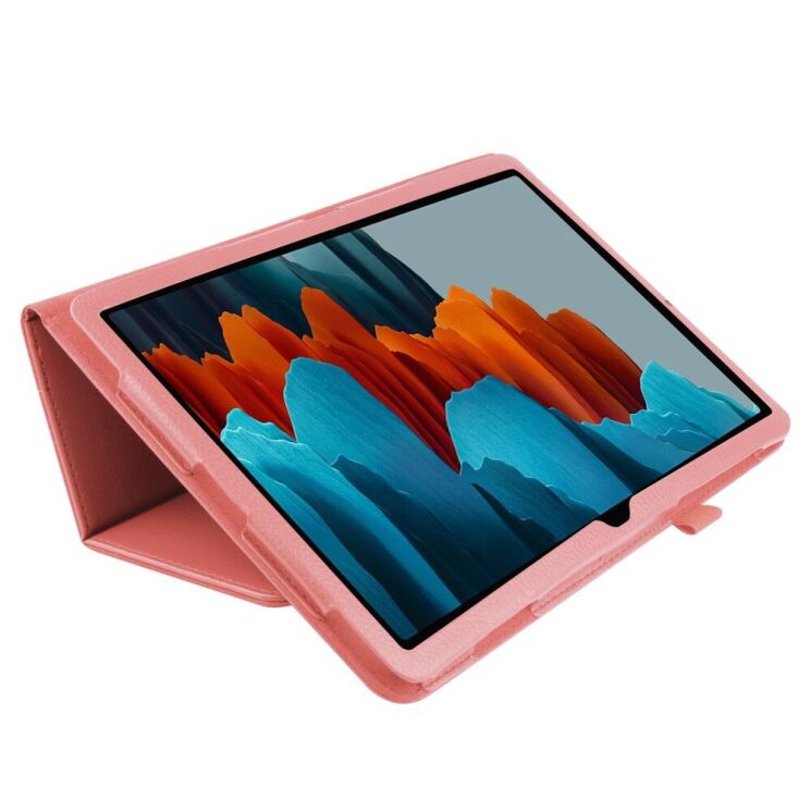 Чехол Deexe Folder Style для Samsung Galaxy Tab S7 (T870/875) / S8 (X700/706) - Pink: фото 6 из 7