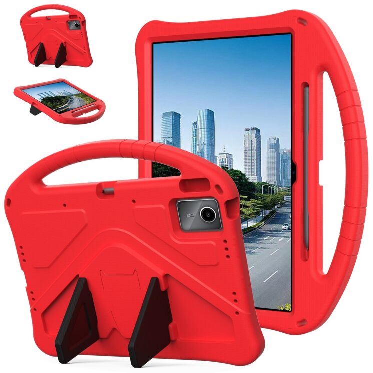 Чохол Deexe KickStand Cover для Lenovo Idea Tab Plus - Red: фото 1 з 7