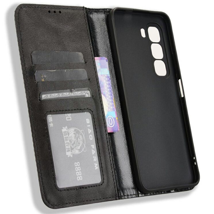 Чохол Deexe Retro Style для Infinix Hot 50 Pro - Black: фото 4 з 7