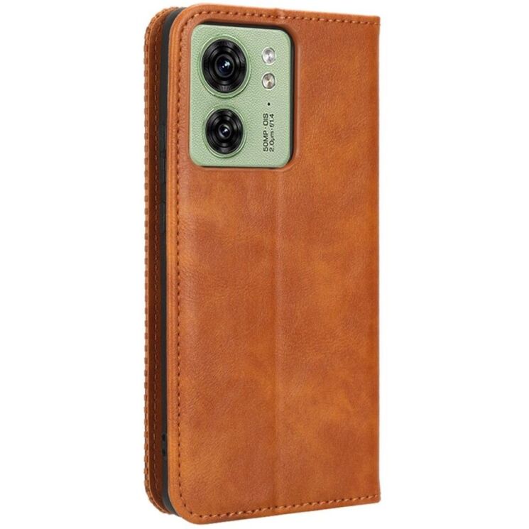 Чехол Deexe Retro Style для Motorola Edge 40 - Brown: фото 7 из 8