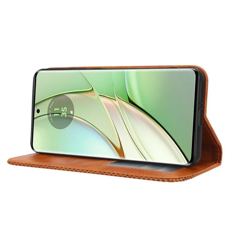 Чехол Deexe Retro Style для Motorola Edge 40 - Brown: фото 3 из 8