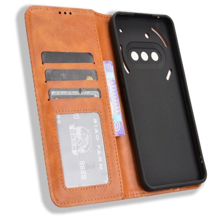 Чехол Deexe Retro Style для Nothing Phone (3a) - Brown: фото 5 из 19