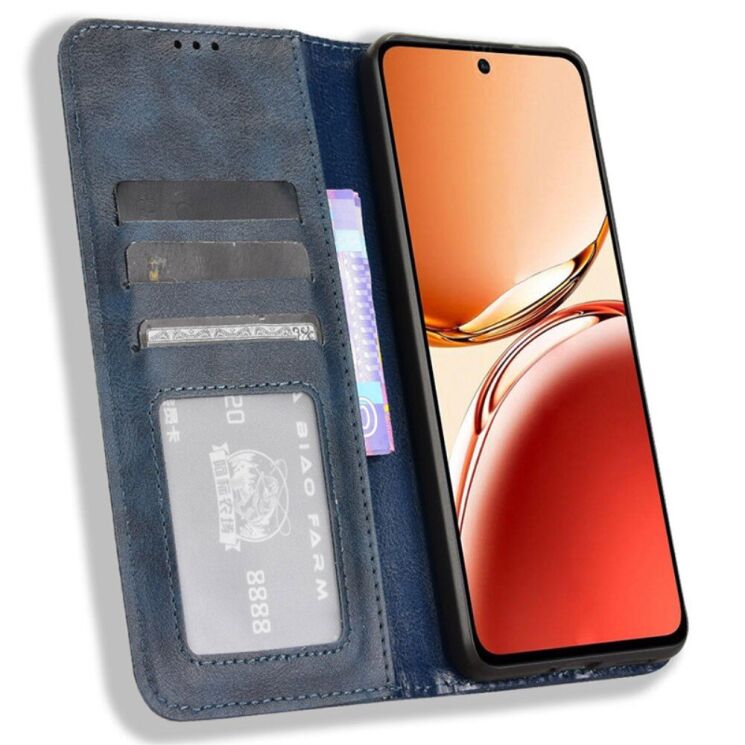 Чехол Deexe Retro Style для OPPO Reno 12 F/FS - Blue: фото 2 из 7