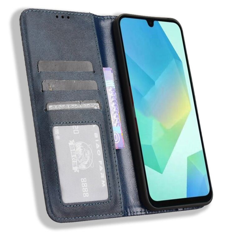 Чехол Deexe Retro Style для Samsung Galaxy A16 (A165) - Blue: фото 2 из 7
