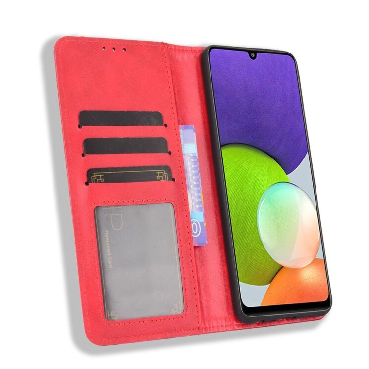Чехол Deexe Retro Style для Samsung Galaxy A22 (A225) / M22 (M225) - Red: фото 6 из 12