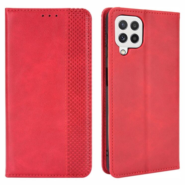 Чехол Deexe Retro Style для Samsung Galaxy A22 (A225) / M22 (M225) - Red: фото 2 из 12