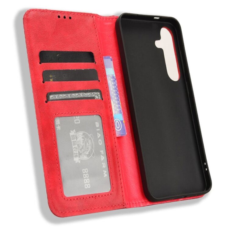 Чехол Deexe Retro Style для Samsung Galaxy S24 - Red: фото 4 из 7
