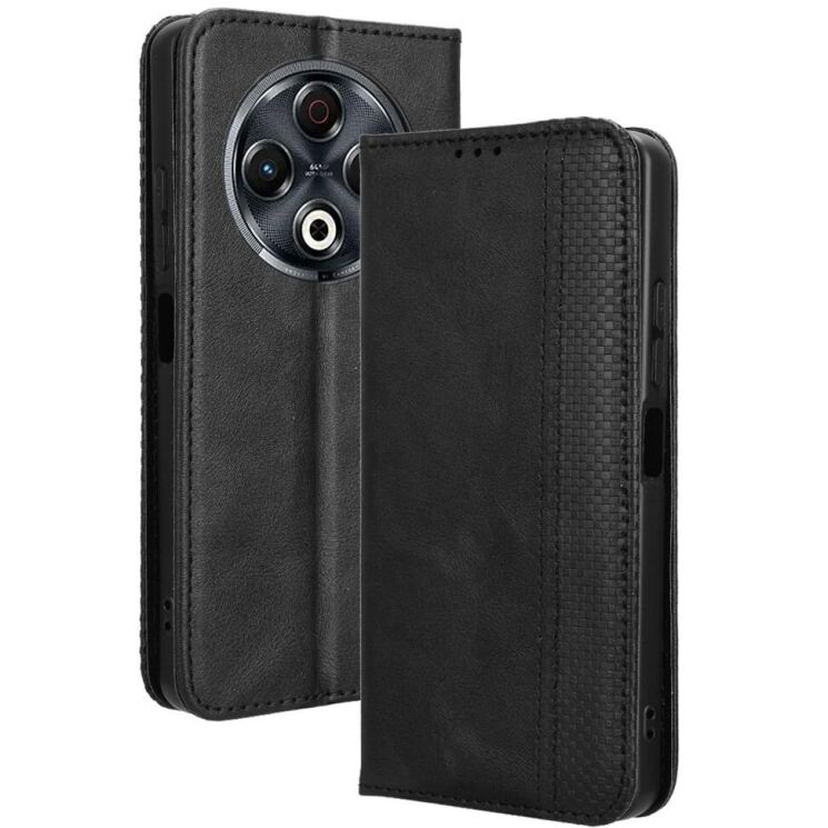 Чехол Deexe Retro Style для TECNO Spark 30 - Black: фото 1 из 8