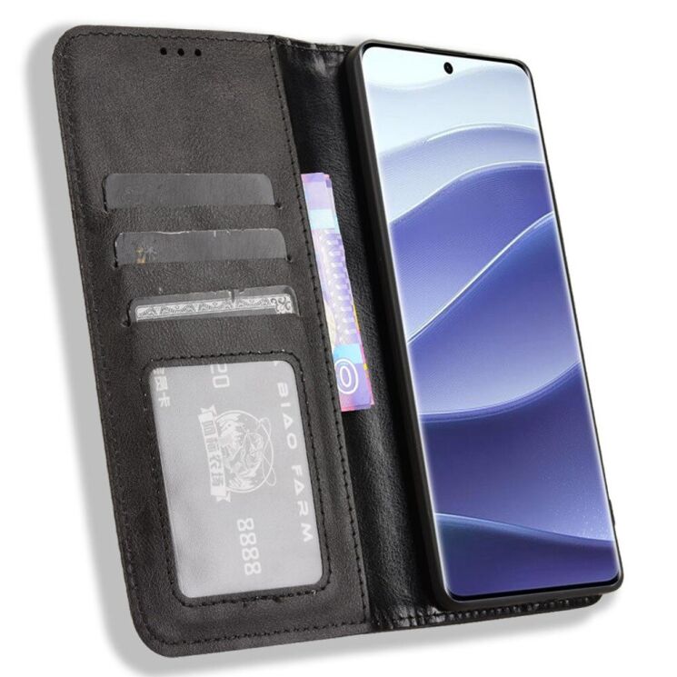 Чохол Deexe Retro Style для Xiaomi Redmi Note 14 Pro 5G / Note 14 Pro Plus / Poco X7 - Black: фото 2 з 7