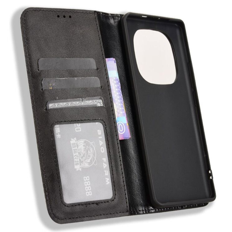 Чохол Deexe Retro Style для Xiaomi Redmi Note 14 Pro 5G / Note 14 Pro Plus / Poco X7 - Black: фото 5 з 7