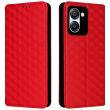 Чехол Deexe Rhombus Book для Blackview Color 8 - Red (378003R)