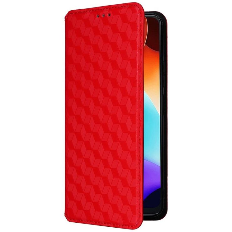 Чехол Deexe Rhombus Book для Blackview Color 8 - Red: фото 5 из 6