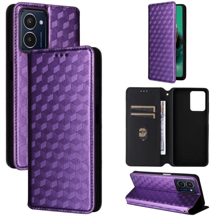 Чехол Deexe Rhombus Book для HMD Pulse / Pulse Pro / Pulse Plus - Purple: фото 5 из 9