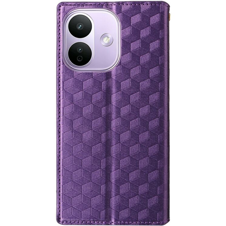 Чохол Deexe Rhombus Book для Xiaomi Redmi Note 17 Pro - Purple: фото 7 з 7