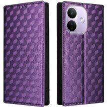 Чохол Deexe Rhombus Book для Xiaomi Redmi Note 17 Pro - Purple: фото 1 з 7