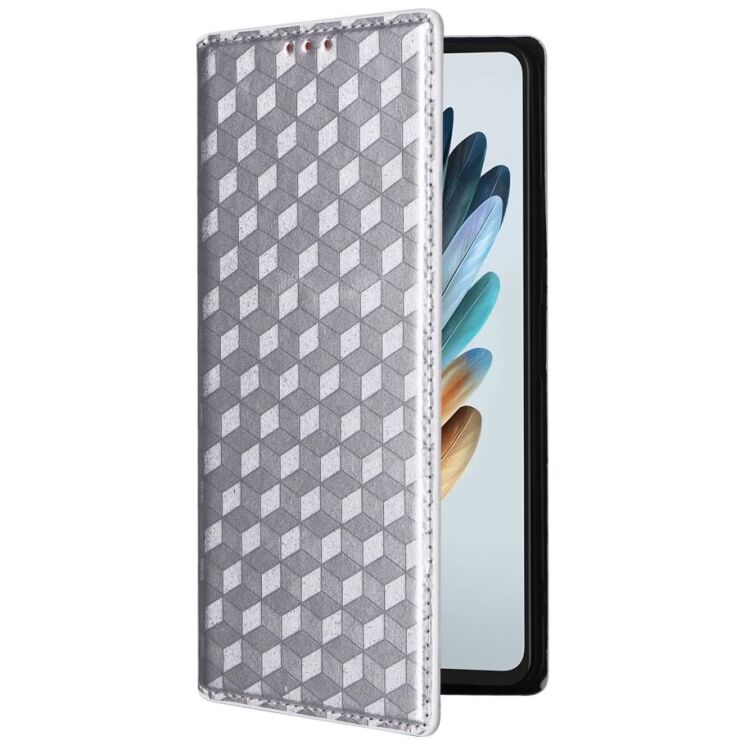 Чохол Deexe Rhombus Book для ZTE Nubia Music - Silver: фото 6 з 9