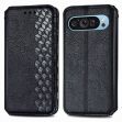 Чехол Deexe Rhombus Wallet для Google Pixel 11 / 11 Pro - Black (425517B)