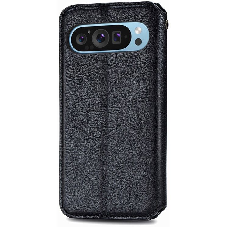 Чехол Deexe Rhombus Wallet для Google Pixel 11 / 11 Pro - Black: фото 4 из 9