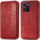Чехол Deexe Rhombus Wallet для HMD Skyline - Red (365816R). Фото 1 из 9