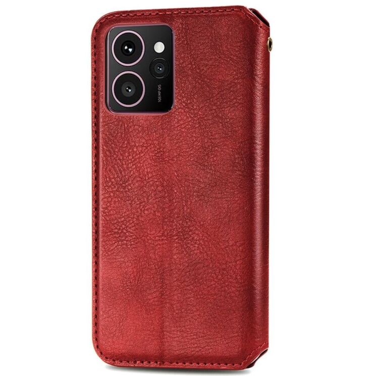 Чехол Deexe Rhombus Wallet для HMD Skyline - Red: фото 5 из 9