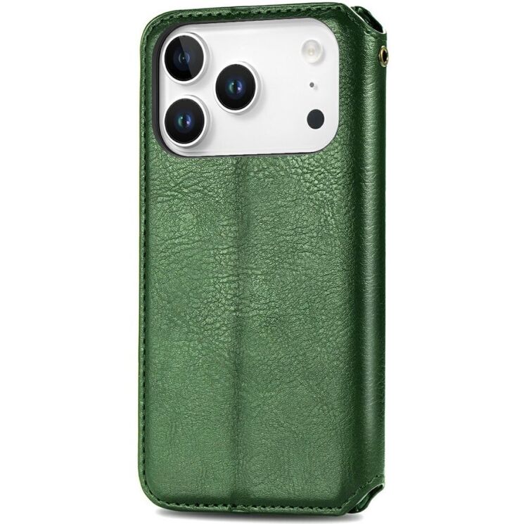 Чохол Deexe Rhombus Wallet для iPhone 18 Pro / 17 Pro - Green (423625G) Чохол Deexe Rhombus Wallet для iPhone 18 Pro / 17 Pro - Green: фото 5 з 6