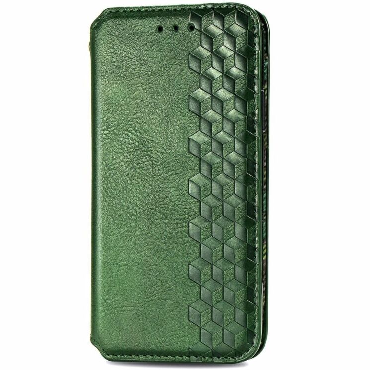 Чехол Deexe Rhombus Wallet для Motorola Edge 40 Neo - Green: фото 4 из 6