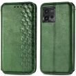 Чохол Deexe Rhombus Wallet для Motorola Moto G72 - Green (318821G)