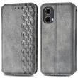 Чехол Deexe Rhombus Wallet для Motorola Moto G85 - Grey (357027H)