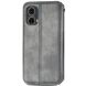 Чехол Deexe Rhombus Wallet для Motorola Moto G85 - Grey (357027H). Фото 5 из 10
