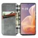 Чехол Deexe Rhombus Wallet для Motorola Moto G85 - Grey (357027H). Фото 2 из 10