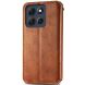 Чехол Deexe Rhombus Wallet для Motorola Moto G86 Power - Brown (385126Z). Фото 5 из 6