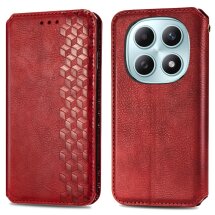 Чохол Deexe Rhombus Wallet для Xiaomi Redmi Note 15 (4G/5G) / Poco M8 5G - Red: фото 1 з 10