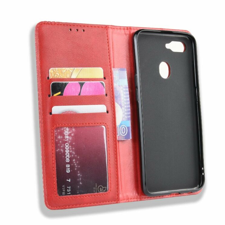 Чехол Deexe Vintage Style для OPPO A5S - Red: фото 5 из 9