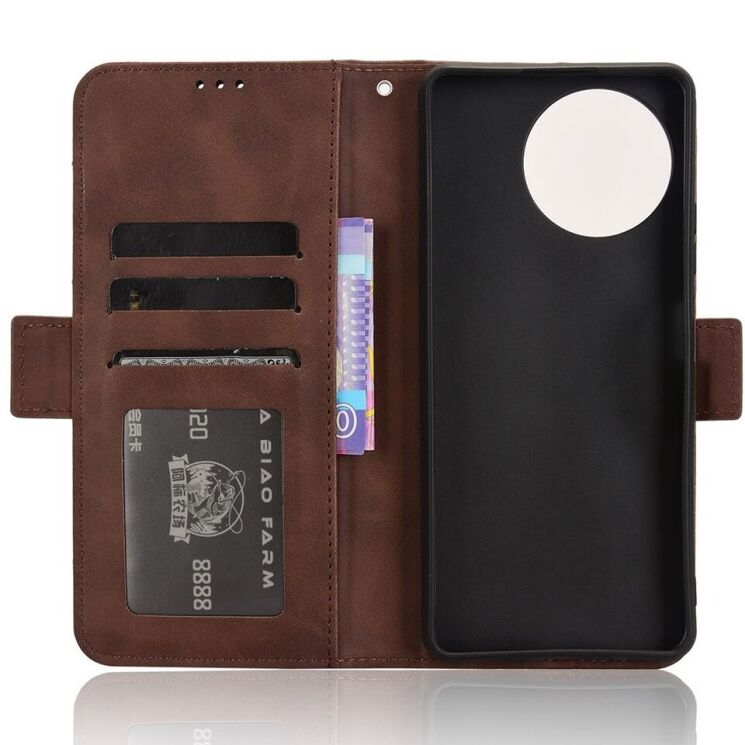 Чохол Deexe Wallet Stand для Blackview Shark 8 / Oscal Tiger 12 - Brown: фото 5 з 7
