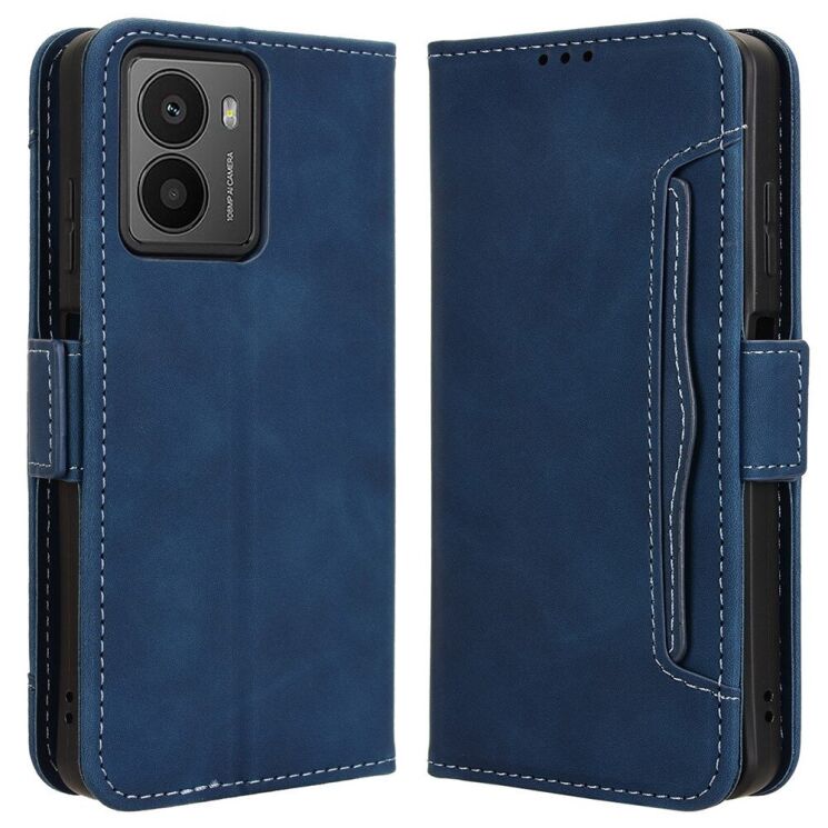 Чехол Deexe Wallet Stand для HMD Fusion - Blue: фото 1 из 7