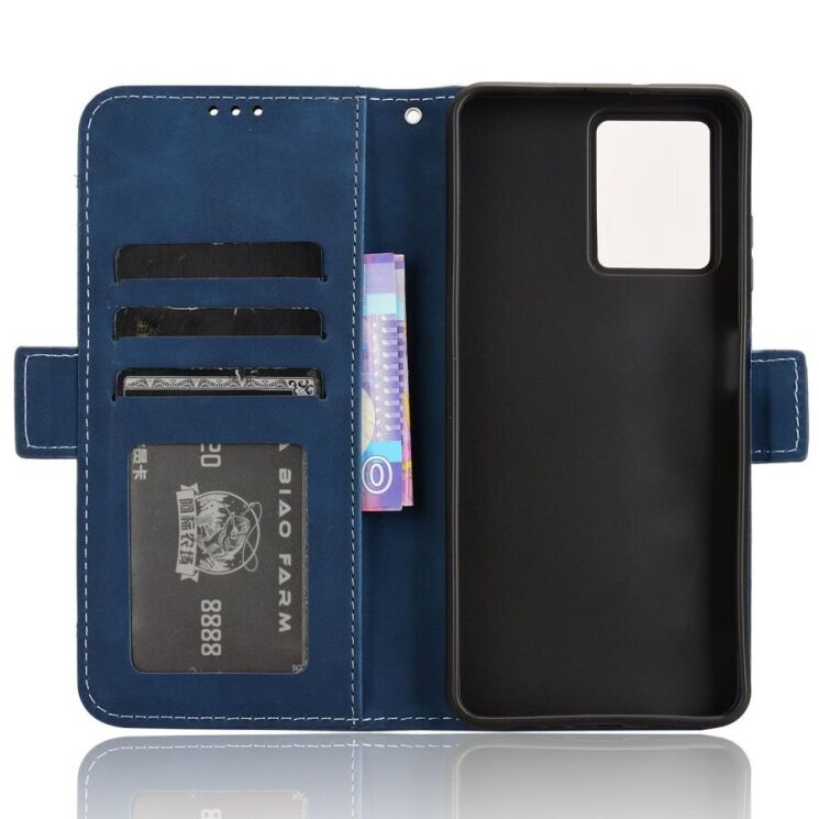Чехол Deexe Wallet Stand для HMD Fusion - Blue: фото 2 из 7