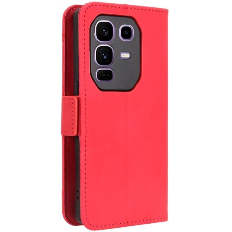 Чехол Deexe Wallet Stand для Infinix Note 50 Pro Plus - Red: фото 9 из 15