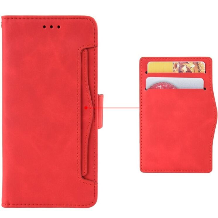 Чехол Deexe Wallet Stand для Infinix Note 50 Pro Plus - Red: фото 3 из 15